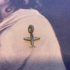 Judith Ripka Gold and Purple Bracelet Charm